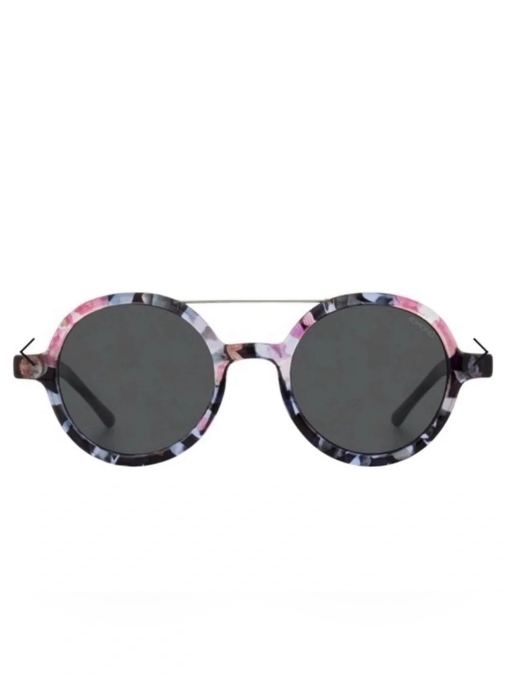 KOMONO Pink Floral Round Women's Sunglasses NEW feminine Cottagecore